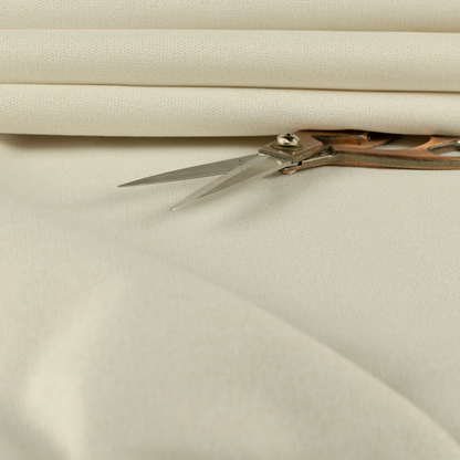 Jordan Soft Touch Chenille Plain Water Repellent White Upholstery Fabric CTR-1627 - Roman Blinds