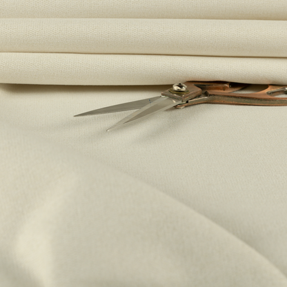 Jordan Soft Touch Chenille Plain Water Repellent White Upholstery Fabric CTR-1627
