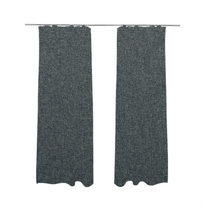 Jordan Soft Touch Chenille Plain Water Repellent Denim Blue Upholstery Fabric CTR-1631 - Made To Measure Curtains