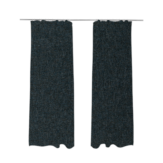 Jordan Soft Touch Chenille Plain Water Repellent Dark Blue Upholstery Fabric CTR-1632 - Made To Measure Curtains