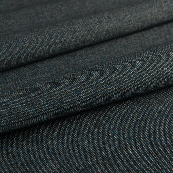 Jordan Soft Touch Chenille Plain Water Repellent Dark Blue Upholstery Fabric CTR-1632 - Roman Blinds