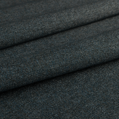 Jordan Soft Touch Chenille Plain Water Repellent Dark Blue Upholstery Fabric CTR-1632 - Roman Blinds