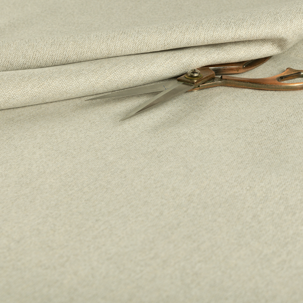 Jordan Soft Touch Chenille Plain Water Repellent Off White Upholstery Fabric CTR-1636 - Roman Blinds