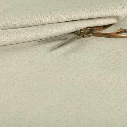 Jordan Soft Touch Chenille Plain Water Repellent Off White Upholstery Fabric CTR-1636 - Made To Measure Curtains