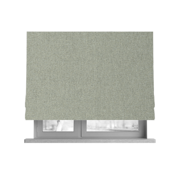 Jordan Soft Touch Chenille Plain Water Repellent Beige With Grey Upholstery Fabric CTR-1637 - Roman Blinds