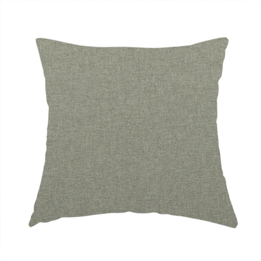 Jordan Soft Touch Chenille Plain Water Repellent Natural With Grey Upholstery Fabric CTR-1638 - Handmade Cushions