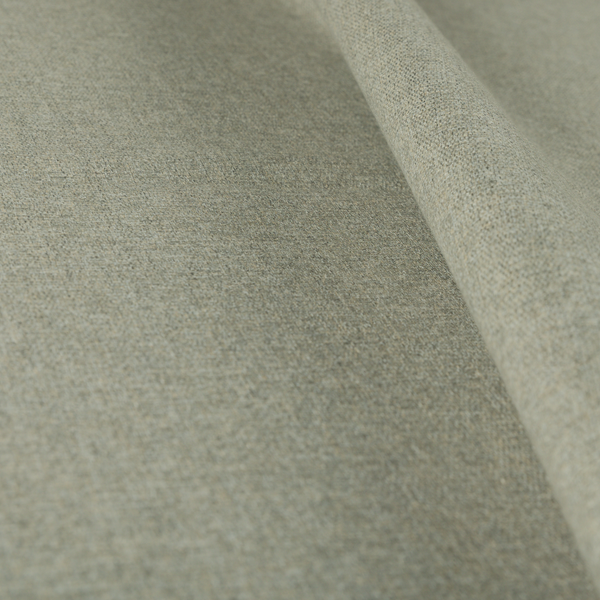 Jordan Soft Touch Chenille Plain Water Repellent Natural With Grey Upholstery Fabric CTR-1638 - Roman Blinds