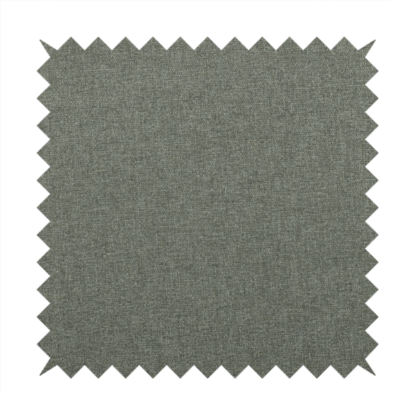 Jordan Soft Touch Chenille Plain Water Repellent Natural With Slate Grey Upholstery Fabric CTR-1639 - Roman Blinds