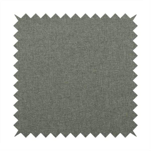 Jordan Soft Touch Chenille Plain Water Repellent Natural With Slate Grey Upholstery Fabric CTR-1639