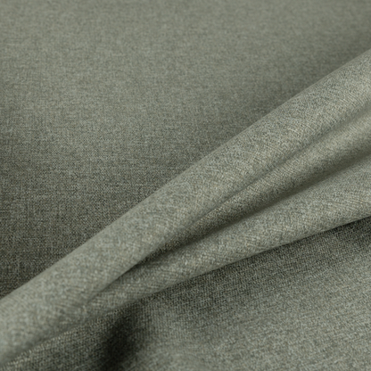 Jordan Soft Touch Chenille Plain Water Repellent Natural With Slate Grey Upholstery Fabric CTR-1639 - Roman Blinds