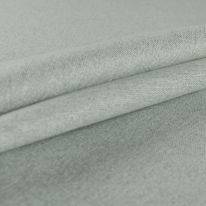 Jordan Soft Touch Chenille Plain Water Repellent White With Silver Upholstery Fabric CTR-1641 - Roman Blinds