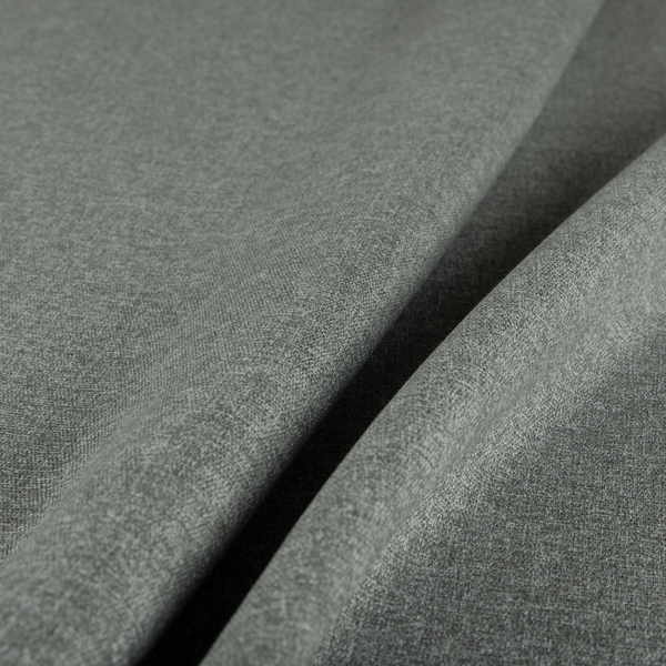 Jordan Soft Touch Chenille Plain Water Repellent Ash Grey Upholstery Fabric CTR-1643 - Made To Measure Curtains