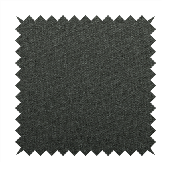 Jordan Soft Touch Chenille Plain Water Repellent Black Upholstery Fabric CTR-1644 - Roman Blinds