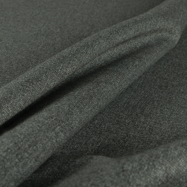 Jordan Soft Touch Chenille Plain Water Repellent Black Upholstery Fabric CTR-1644 - Handmade Cushions