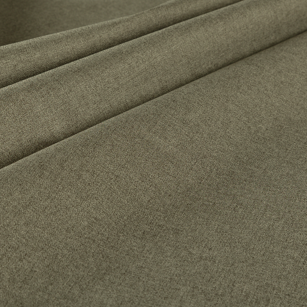 Yorkshire Plain Chenille Khaki Brown Upholstery Fabric CTR-1650 - Roman Blinds