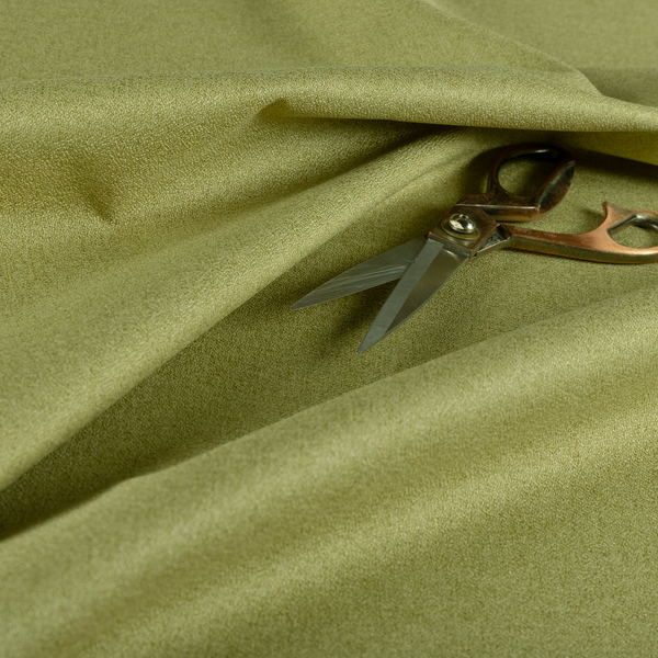 Yorkshire Plain Chenille Green Upholstery Fabric CTR-1655 - Made To Measure Curtains