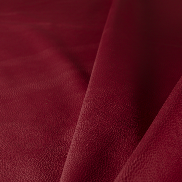 Calgary Soft Suede Red Colour Upholstery Fabric CTR-1679 - Roman Blinds