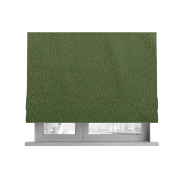 Calgary Soft Suede Green Colour Upholstery Fabric CTR-1682 - Roman Blinds