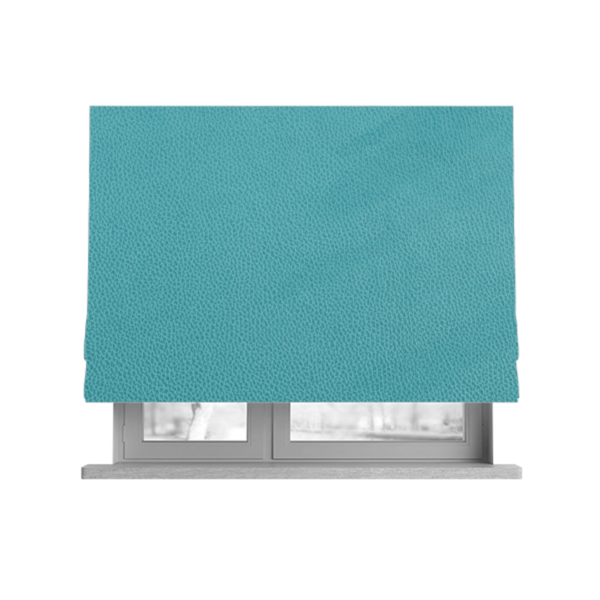 Calgary Soft Suede Turquoise Blue Colour Upholstery Fabric CTR-1684 - Roman Blinds