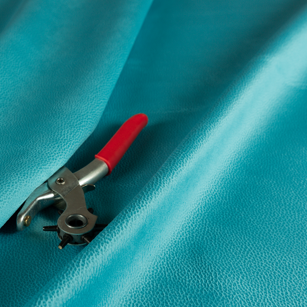 Calgary Soft Suede Turquoise Blue Colour Upholstery Fabric CTR-1684 - Made To Measure Curtains