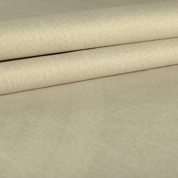 Wazah Plain Velvet Water Repellent Treated Material Cream Colour Upholstery Fabric CTR-1689 - Roman Blinds