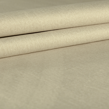 Wazah Plain Velvet Water Repellent Treated Material Cream Colour Upholstery Fabric CTR-1689 - Made To Measure Curtains