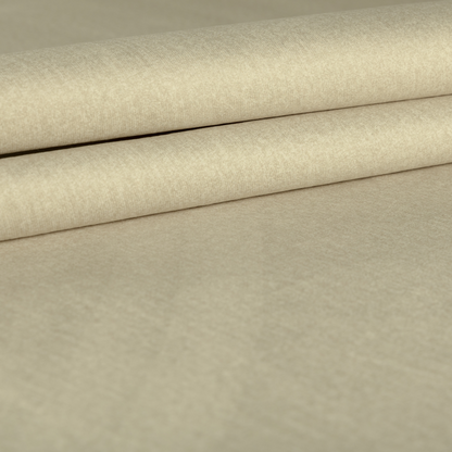 Wazah Plain Velvet Water Repellent Treated Material Cream Colour Upholstery Fabric CTR-1689 - Handmade Cushions