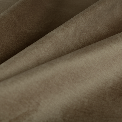 Wazah Plain Velvet Water Repellent Treated Material Light Brown Colour Upholstery Fabric CTR-1690