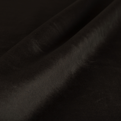 Wazah Plain Velvet Water Repellent Treated Material Dark Brown Colour Upholstery Fabric CTR-1692 - Roman Blinds