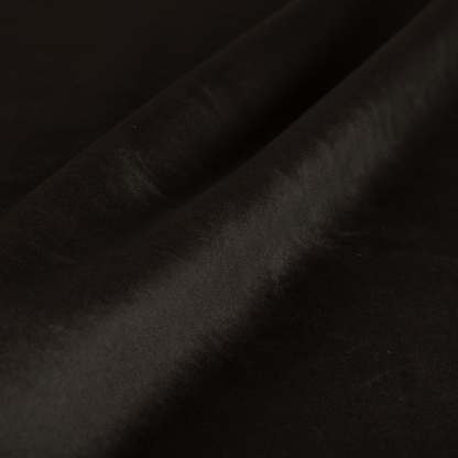 Wazah Plain Velvet Water Repellent Treated Material Dark Brown Colour Upholstery Fabric CTR-1692 - Made To Measure Curtains