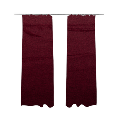 Wazah Plain Velvet Water Repellent Treated Material Red Colour Upholstery Fabric CTR-1693 - Made To Measure Curtains