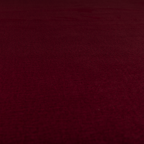 Wazah Plain Velvet Water Repellent Treated Material Red Colour Upholstery Fabric CTR-1693 - Made To Measure Curtains