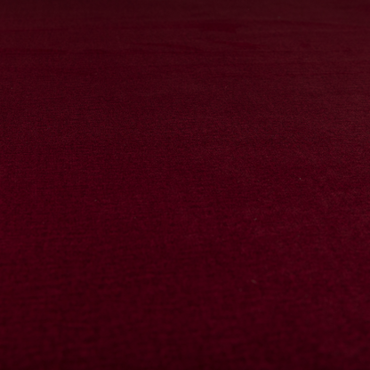 Wazah Plain Velvet Water Repellent Treated Material Red Colour Upholstery Fabric CTR-1693 - Made To Measure Curtains