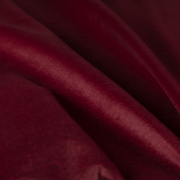 Wazah Plain Velvet Water Repellent Treated Material Red Colour Upholstery Fabric CTR-1693 - Made To Measure Curtains