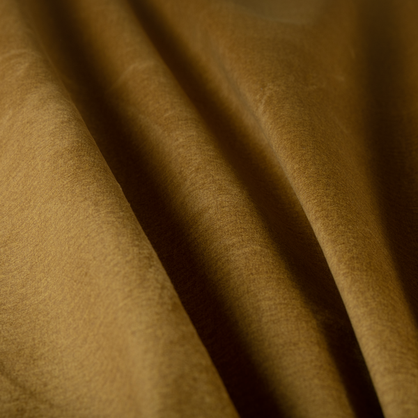 Wazah Plain Velvet Water Repellent Treated Material Yellow Colour Upholstery Fabric CTR-1695 - Made To Measure Curtains