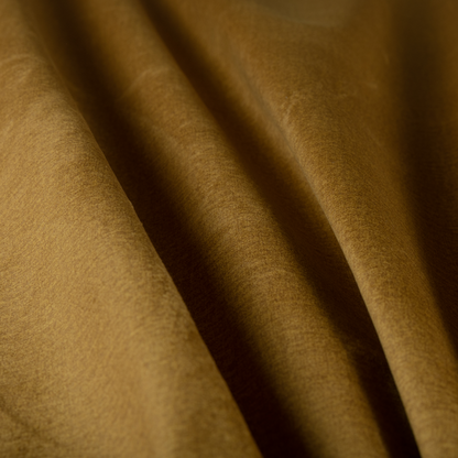 Wazah Plain Velvet Water Repellent Treated Material Yellow Colour Upholstery Fabric CTR-1695 - Made To Measure Curtains