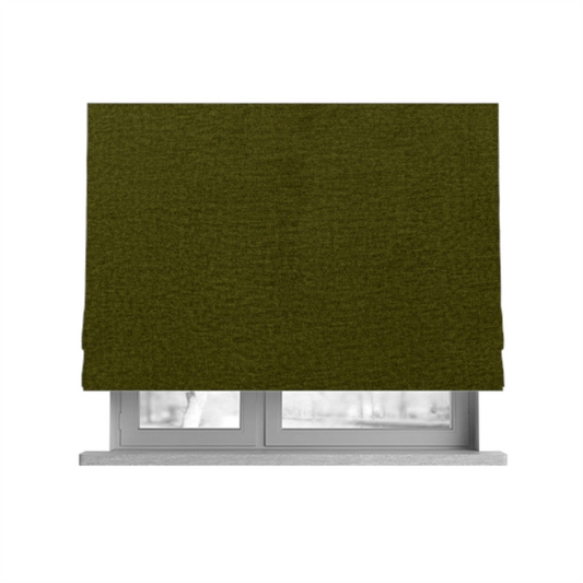 Wazah Plain Velvet Water Repellent Treated Material Green Colour Upholstery Fabric CTR-1696 - Roman Blinds
