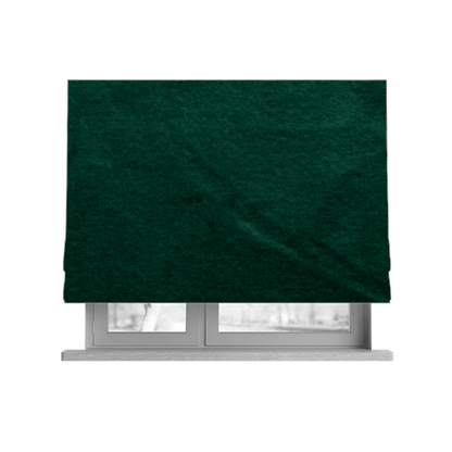 Wazah Plain Velvet Water Repellent Treated Material Emerald Green Colour Upholstery Fabric CTR-1697 - Roman Blinds