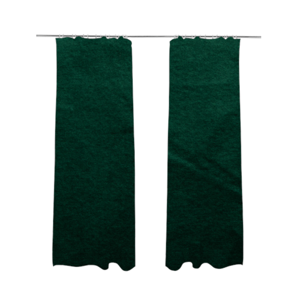 Wazah Plain Velvet Water Repellent Treated Material Emerald Green Colour Upholstery Fabric CTR-1697 - Made To Measure Curtains