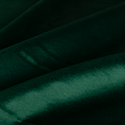 Wazah Plain Velvet Water Repellent Treated Material Emerald Green Colour Upholstery Fabric CTR-1697