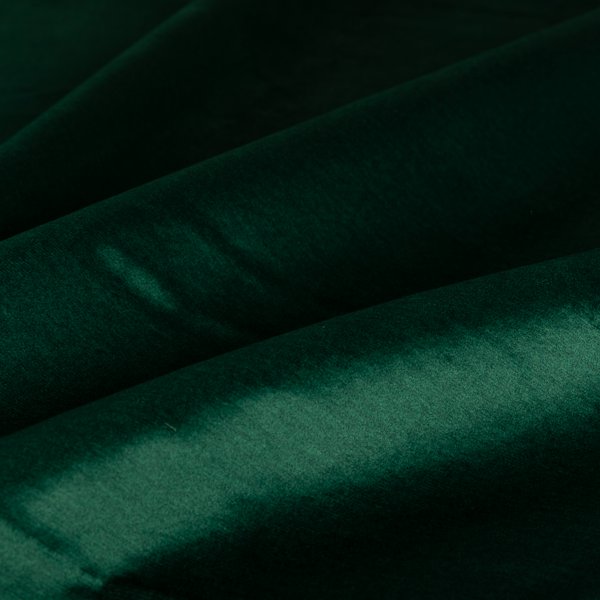 Wazah Plain Velvet Water Repellent Treated Material Emerald Green Colour Upholstery Fabric CTR-1697 - Handmade Cushions