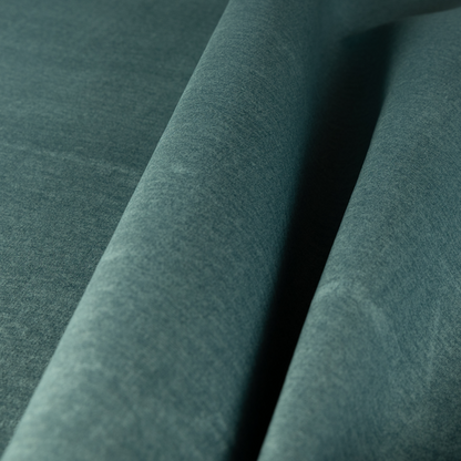 Wazah Plain Velvet Water Repellent Treated Material Sky Blue Colour Upholstery Fabric CTR-1698 - Made To Measure Curtains