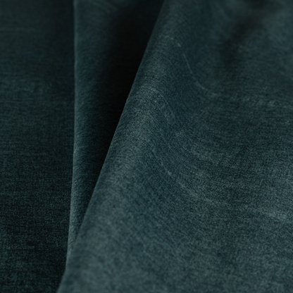 Wazah Plain Velvet Water Repellent Treated Material Mid Blue Colour Upholstery Fabric CTR-1699 - Made To Measure Curtains