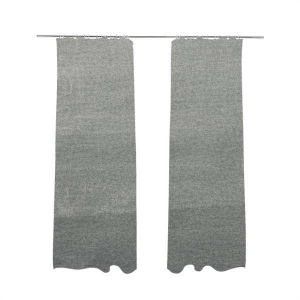 Wazah Plain Velvet Water Repellent Treated Material Silver Colour Upholstery Fabric CTR-1703 - Made To Measure Curtains