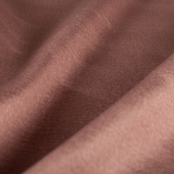Wazah Plain Velvet Water Repellent Treated Material Pink Colour Upholstery Fabric CTR-1709 - Roman Blinds