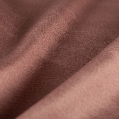 Wazah Plain Velvet Water Repellent Treated Material Pink Colour Upholstery Fabric CTR-1709