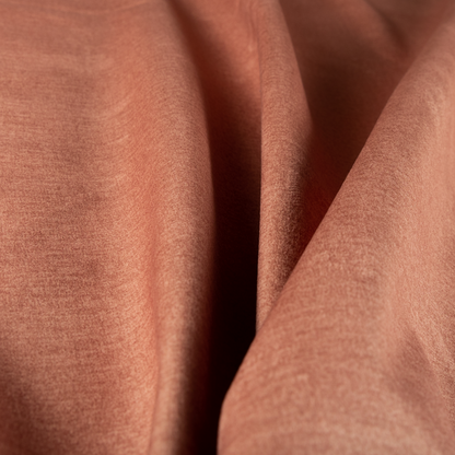 Wazah Plain Velvet Water Repellent Treated Material Coral Pink Colour Upholstery Fabric CTR-1710 - Roman Blinds