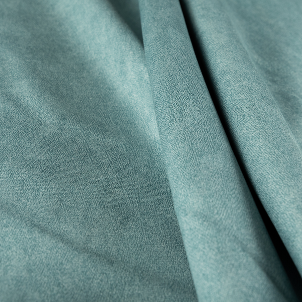 Petra Herringbone Velvet Water Repellent Blue Upholstery Fabric CTR-1714 - Made To Measure Curtains