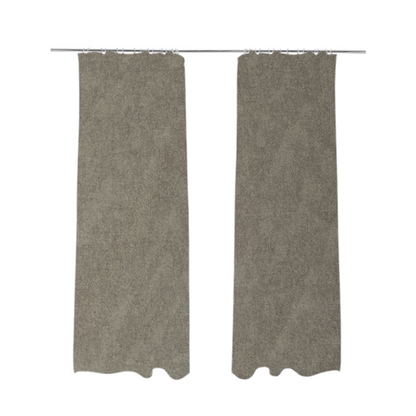 Petra Herringbone Velvet Water Repellent Beige Upholstery Fabric CTR-1718 - Made To Measure Curtains