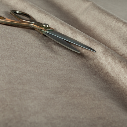 Petra Herringbone Velvet Water Repellent Beige Upholstery Fabric CTR-1718 - Made To Measure Curtains